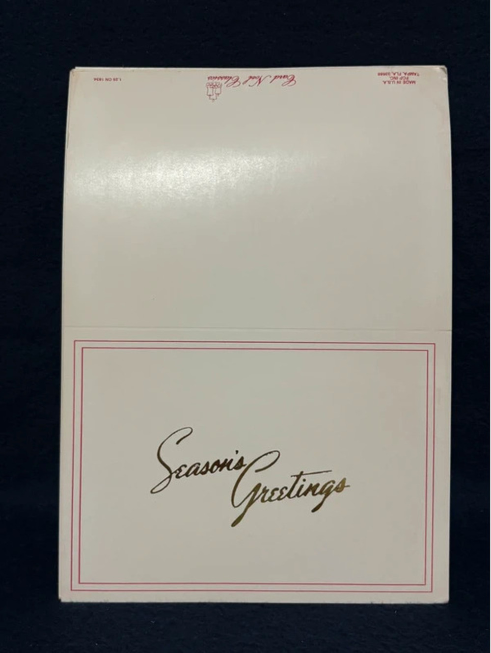 Vintage seasons greetings pack of 20 cards